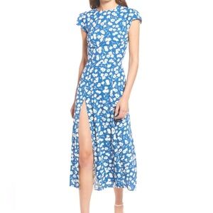 Reformation Gavin Dress in Cornflower Blue 6